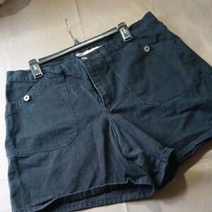 Faded Glory Black Denim Shorts